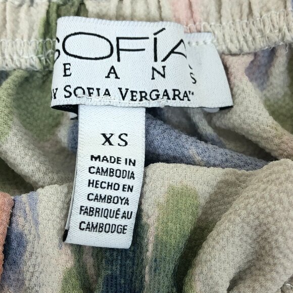 Sofia Jeans by Sofia Vergara Women’s Square Neck Peplum Top with Long Sleeves XS - Picture 7 of 11